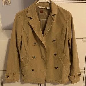 Petite Medium Liz Claiborne Corduroy Casual Jacket